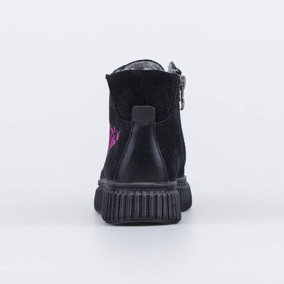 352377-31 Утепленные ботинки из велюра Meow для девочки черный фото №5