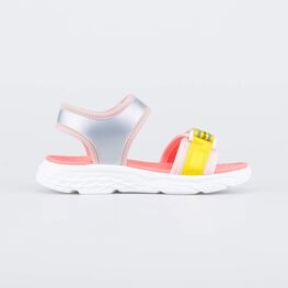 524091-11 Пляжные сандалии для девочки срб-коралл фото №2