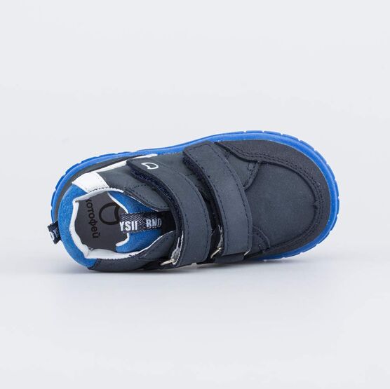 152348-22 Кожаные ботинки для мальчика для мальчики синий фото №4