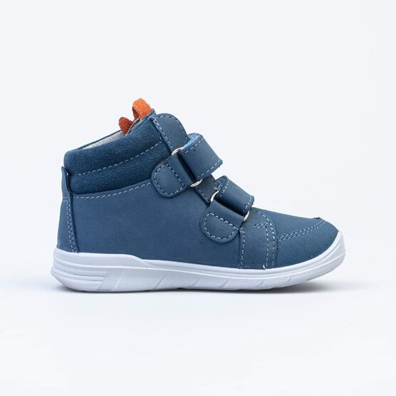 152303-24 Кожаные ботинки на липучках Динозавр для мальчики синий фото №2