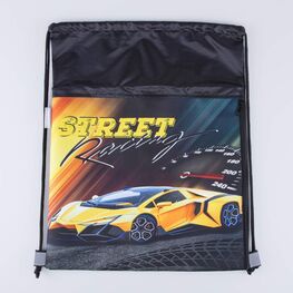 02708098-20 Мешок для сменной обуви STREET RACING для мальчики жел-чер