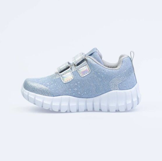 344269-72 Кроссовки с LED-подсветкой на подошве для девочки голубой фото №2