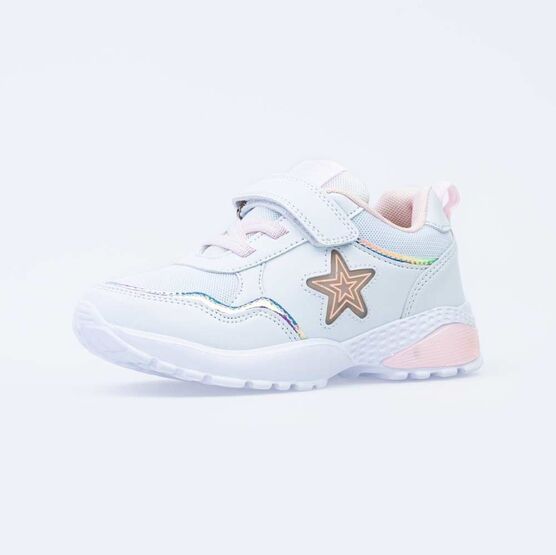 344275-72 Кроссовки с LED-подсветкой для девочки персиковый