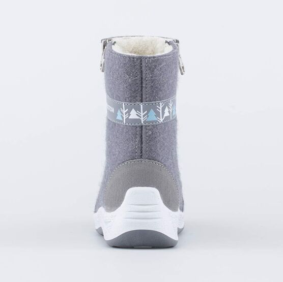 067018-41 Валенки детские Елочка для девочки серый фото №5