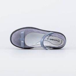 533059-22 Туфли для девочки для девочки серый фото №4