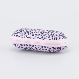 03801042-40 Чехол для детских очков Леопард для девочки розовый + черный