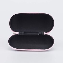 03801042-40 Чехол для детских очков Леопард для девочки розовый + черный фото №3