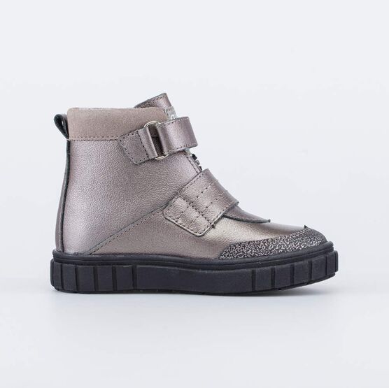 352346-32 Ботинки утепленные на весну/осень для девочки бронзовый фото №2