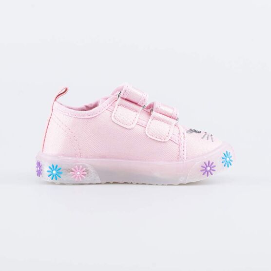 131175-11 Детские кеды с LED-подсветкой на подошве для девочки розовый фото №2