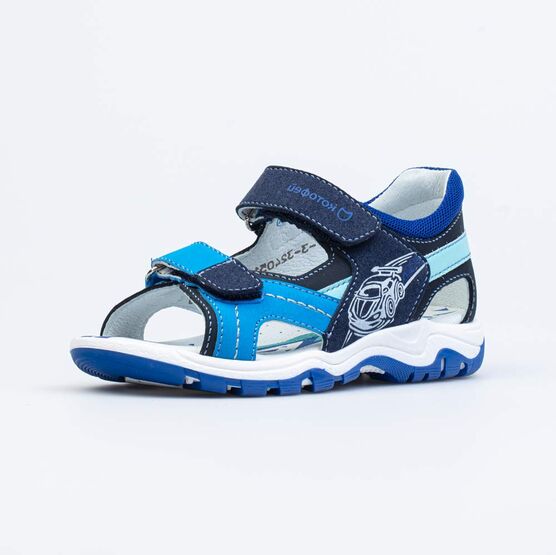 524098-22 Сандалии для мальчика из натуральной кожи для мальчики синий