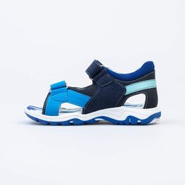 524098-22 Сандалии для мальчика из натуральной кожи для мальчики синий фото №2