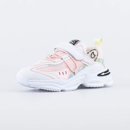 644380-71 Легкие кроссовки из экоматериалов для девочки бел-крл