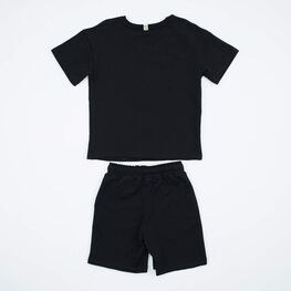 07764060-44 Костюм футболка + шорты черный для универсальные черный фото №2
