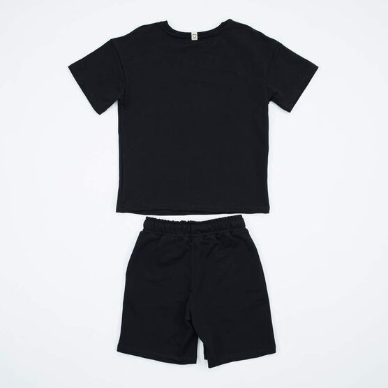 07764060-44 Костюм футболка + шорты черный для универсальные черный фото №2