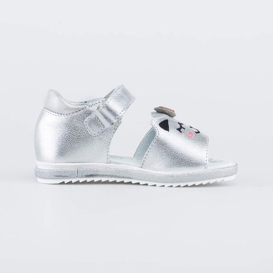 322164-21 Босоножки из натуральной кожи для девочки серебрист. фото №2