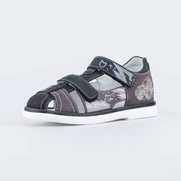 322156-22 Сандалии из натурального нубука для мальчики серый