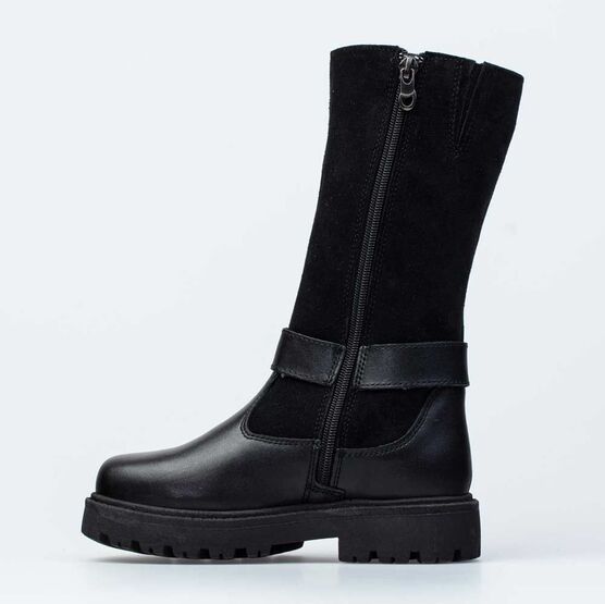 562060-51 Зимние сапожки для девочки для девочки черный фото №2