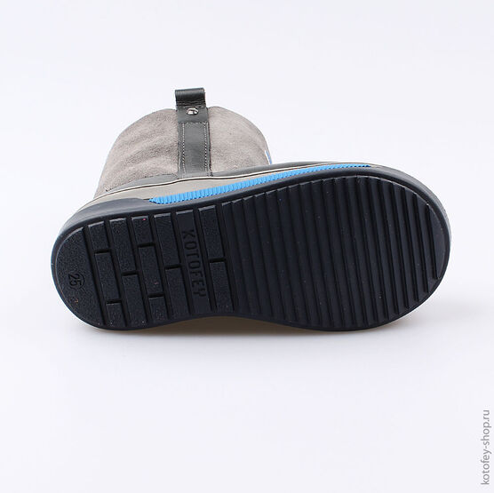 362096-41 Сапожки для мальчики серый фото №3