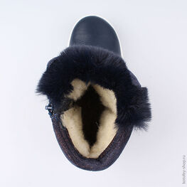 462100-43 Сапожки для девочки светло-синий фото №4