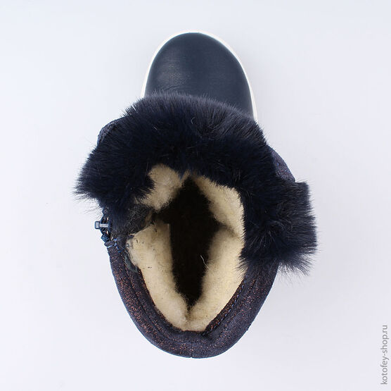 462100-43 Сапожки для девочки светло-синий фото №4