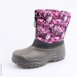 664037-46 Сноубутсы для девочки сер-фук
