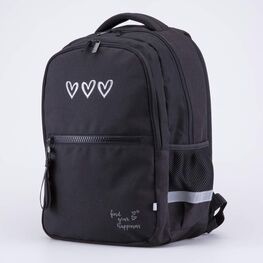 02804389-40 Рюкзак школьный черный для девочки черный фото №2