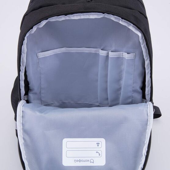 02804389-40 Рюкзак школьный черный для девочки черный фото №5