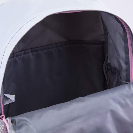 02804390-40 Рюкзак школьный Помпончики для девочки серый + розовый фото №4