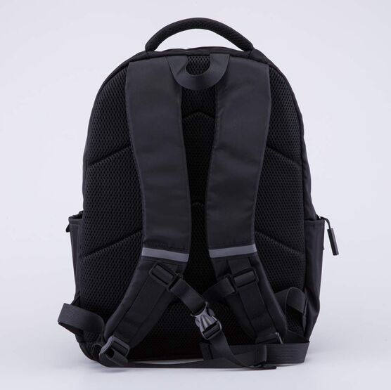 02804395-40 Рюкзак школьный с игрушкой для девочки черный фото №3