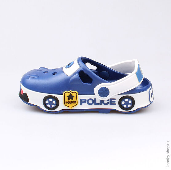 325042-01 Клоги пляжные для мальчики светло-синий фото №2