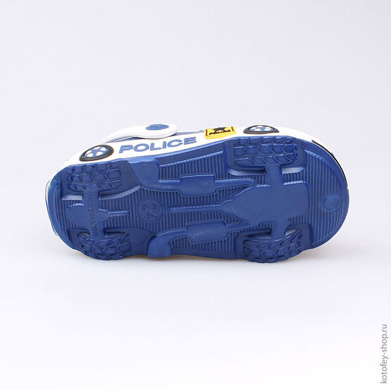325042-01 Клоги пляжные для мальчики светло-синий фото №3