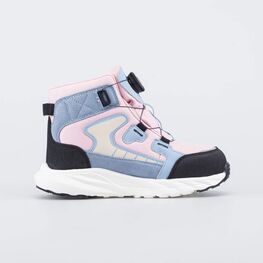 654085-84 Утепленные ботинки с SoftShell и Тинсулейт для девочки розовый + голубой фото №2