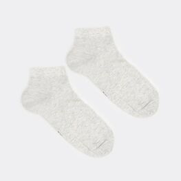 07842553-40 Хлопковые укороченные носки сетка светло-серый для девочки светло-серый фото №2