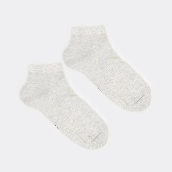 07842553-40 Хлопковые укороченные носки сетка светло-серый для девочки светло-серый фото №2