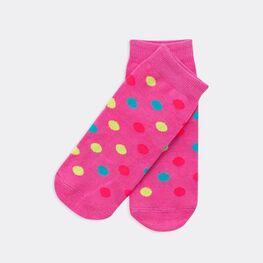 07842518-40 Носки хлопоковые Горошек розовый для девочки розовый