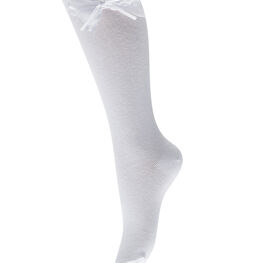 07842523-40 Белые гольфы из хлопка с бантом BNM для девочки белый