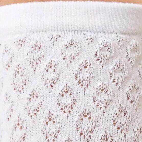 07842274-40 Белые хлопковые гольфы с помпоном MF для девочки белый фото №2