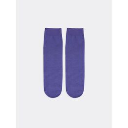 07042578-40 Хлопковые однотонные носки фиолетовый для универсальные фиолетовый