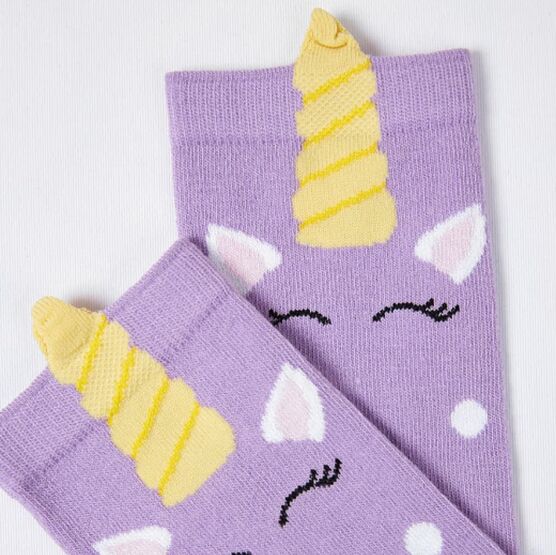 07842534-40 Гольфы детские Единорог MF сиреневый для девочки сиреневый фото №2