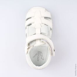 122132-22 Босоножки для девочки бел-срб фото №4