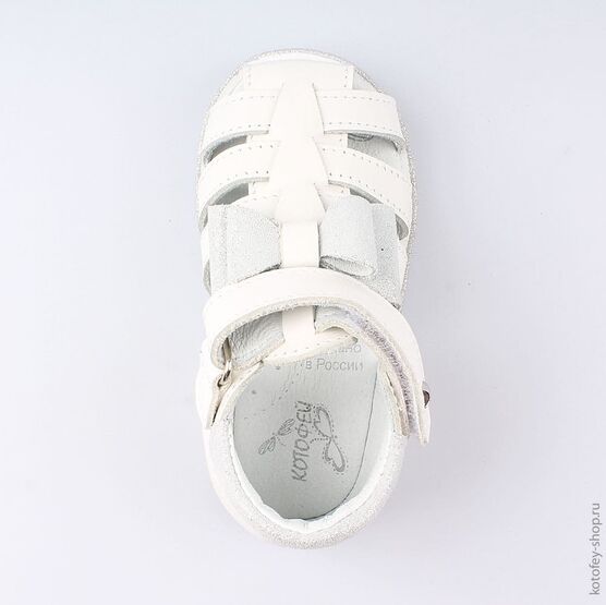 122132-22 Босоножки для девочки бел-срб фото №4