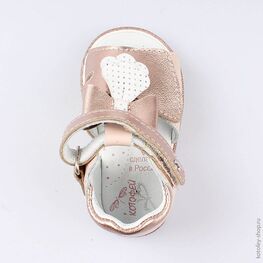 022100-21 Туфли летние для девочки розовый фото №4