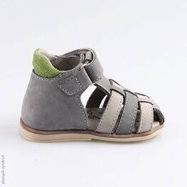 022085-24 Туфли летние для мальчики серый фото №2