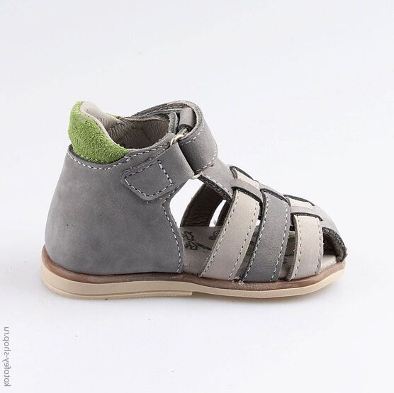 022085-24 Туфли летние для мальчики серый фото №2