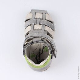 022085-24 Туфли летние для мальчики серый фото №4