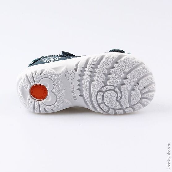 122113-24 Сандалии из натурального нубука Якорь для мальчики синий фото №3