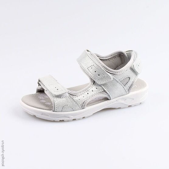 522013-29 Босоножки для девочки серебрист.