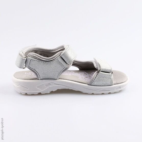 522013-29 Босоножки для девочки серебрист. фото №2