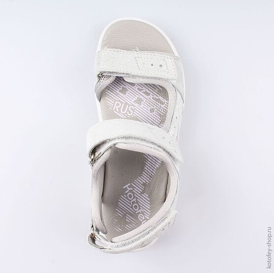 522013-29 Босоножки для девочки серебрист. фото №4