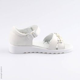 522132-23 Босоножки для девочки белый фото №2